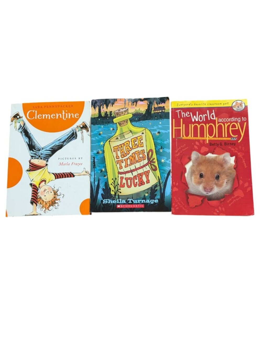 Children's Fiction Paperback Chapter Books-3 Piece Lot-GUC
